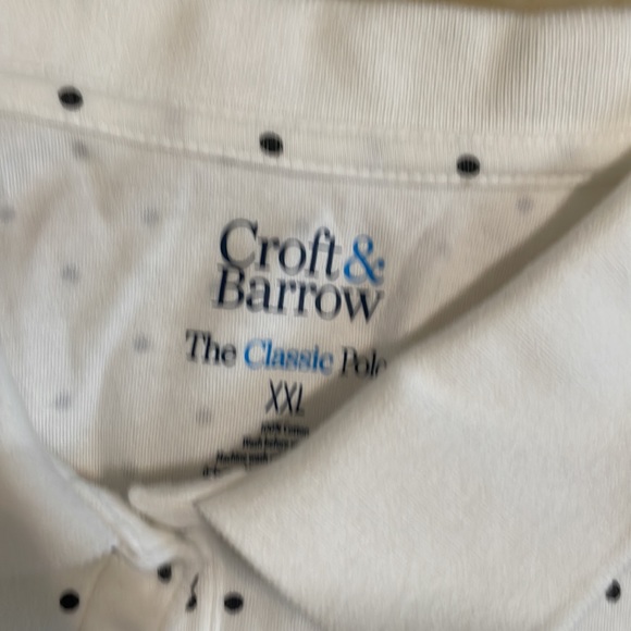 Croft & Barrow Classic Polo / Polka Dot/ Size XXL - Picture 4 of 7